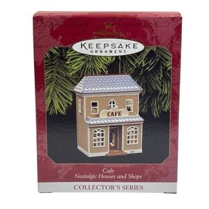 Hallmark 1997 Café Ornament Nostalgic Houses & Shops #14 Vintage